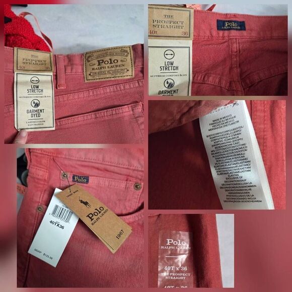 Polo Ralph Lauren The Prospect Straight Jeans Low Stretch Garment Dyed Sz 40T x - Picture 5 of 7